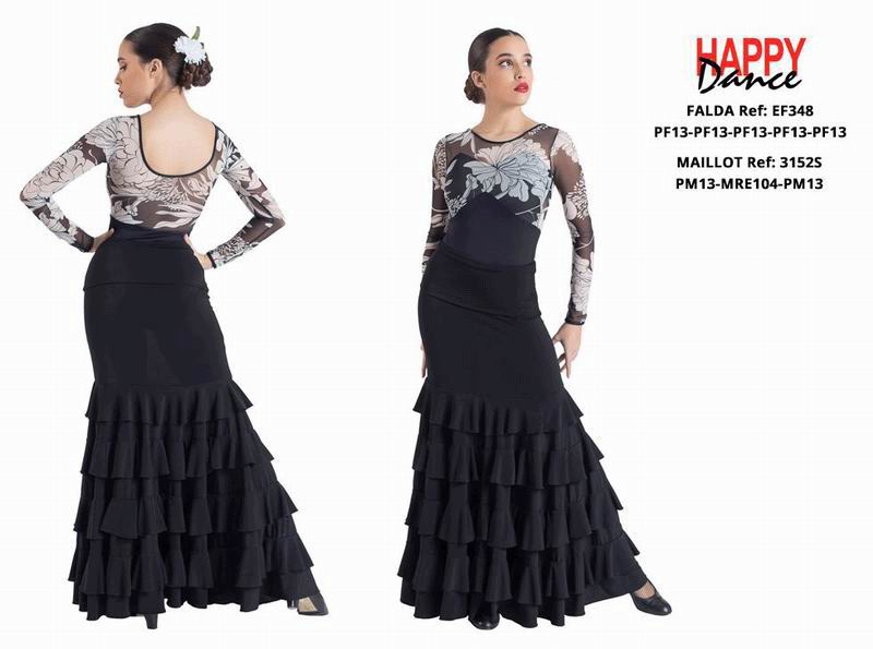 Happy Dance. Flamenco Skirts for Rehearsal and Stage. Ref. EF348PF13PF13PF13PF13PF13